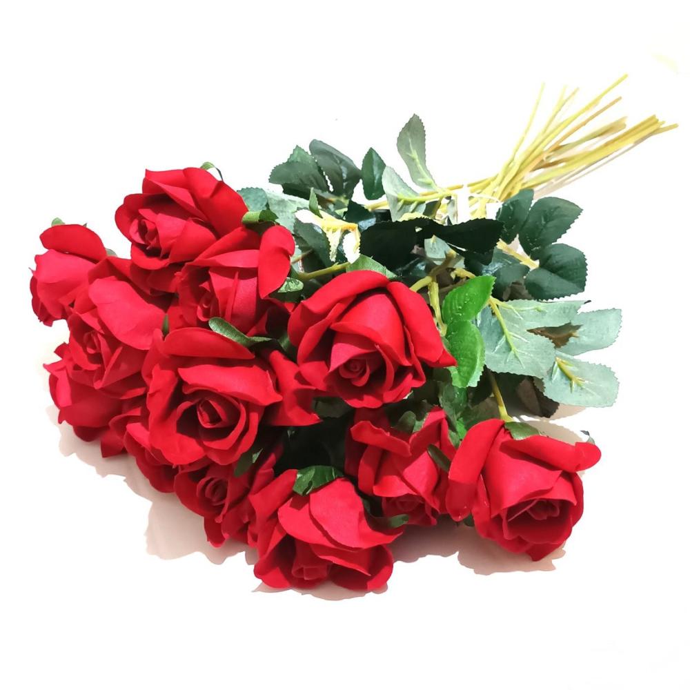 Arrangements | 12 Artificial Red Rose Flower Stems 54cm Arrangements Arrangements