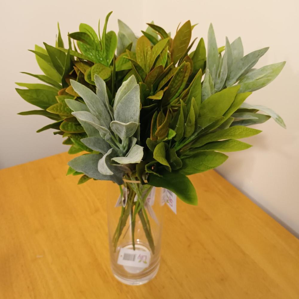 Arrangements | Artificial Sage Leaf and Bay Leaf Stems Arrangement Arrangements Arrangements