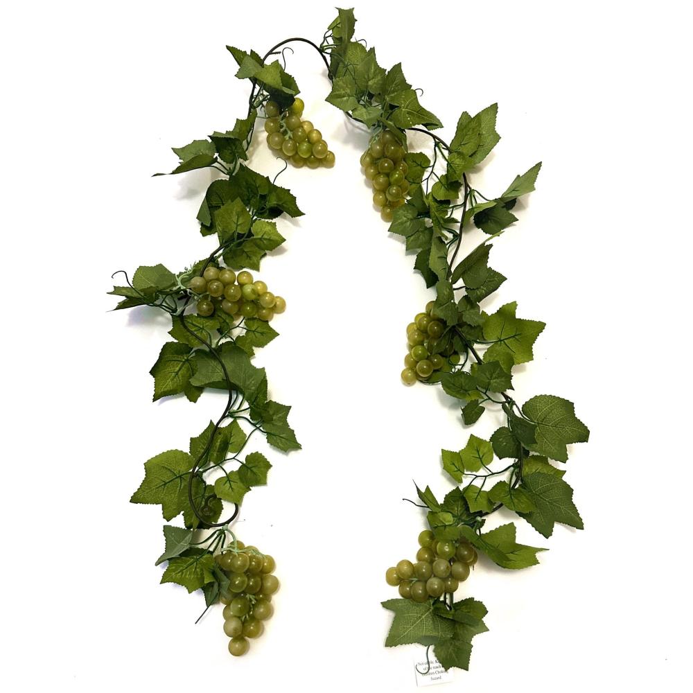 Artificial Garlands | Artificial Green Grape Vine Garland 180cm Artificial Garlands Artificial Garlands