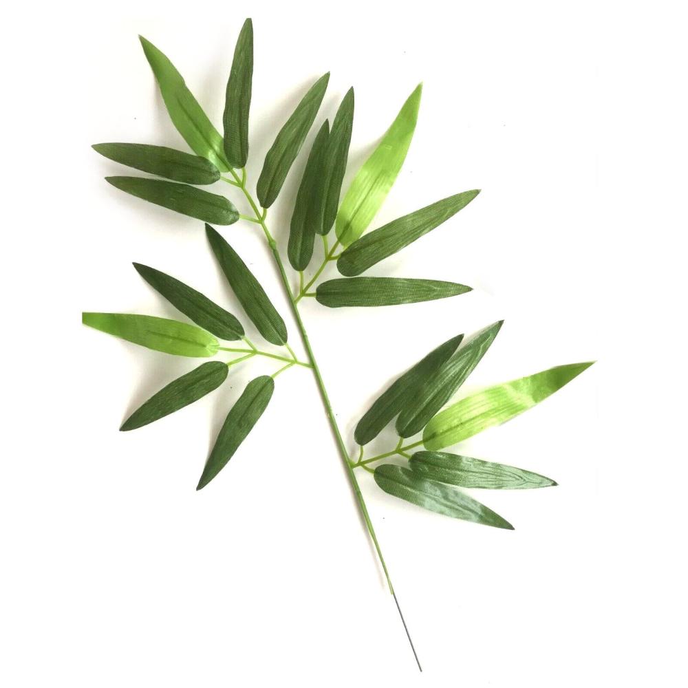 Artificial Leaves | Artificial Bamboo Leaf Stem 45cm Artificial Branches Artificial Branches