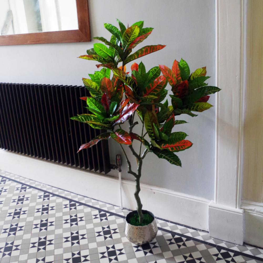 Ficus Trees | 130cm Artificial Codiaeum Multicoloured Tree Artificial Trees Ficus Trees