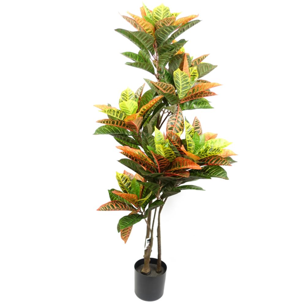 Ficus Trees | 140cm Artificial Codiaeum Tree with 179 Leaves Artificial Trees Ficus Trees