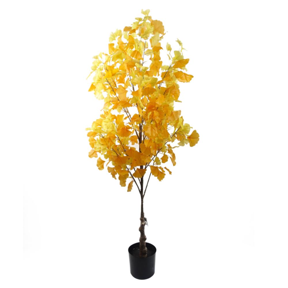 Ficus Trees | 150cm Artificial Yellow Ginkgo Tree 510 Leaves Ficus Trees