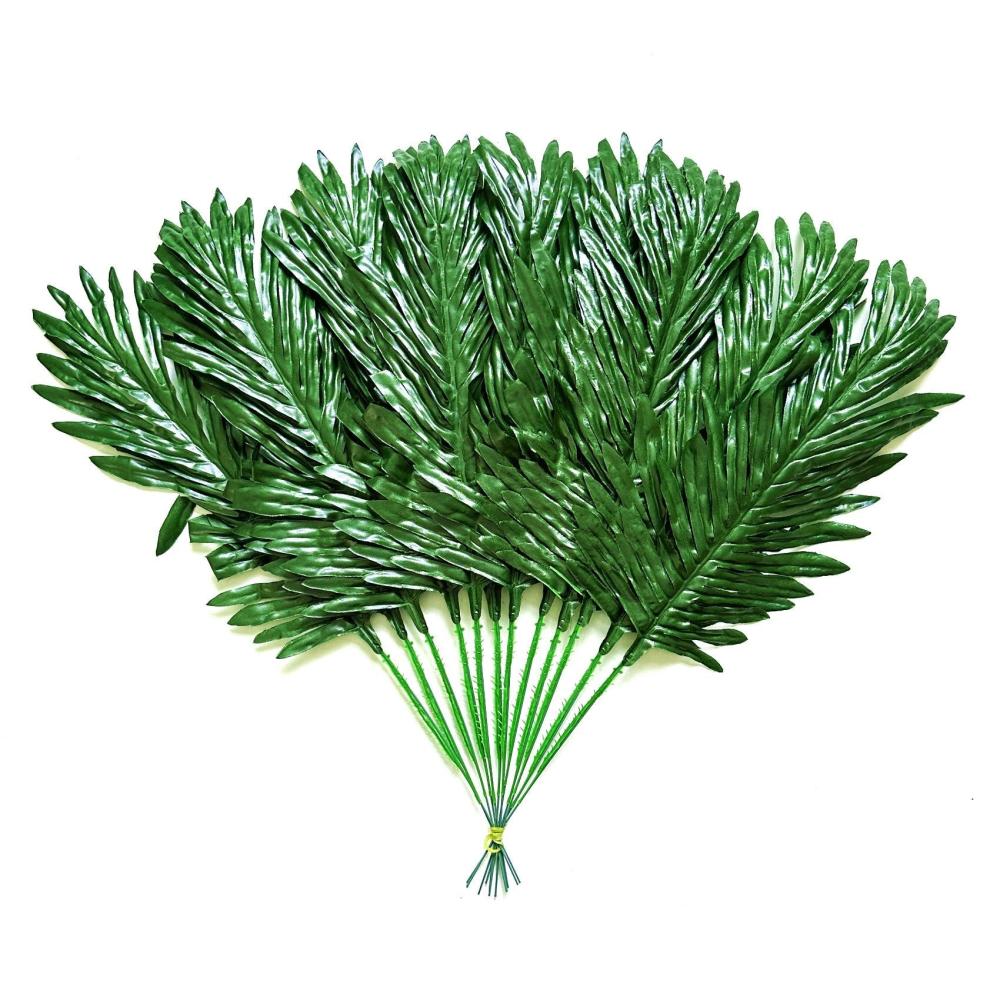 Foliage and Plants | Pack of 12 Artificial Palm Leaves – 50cm Artificial Leaves Artificial Leaves