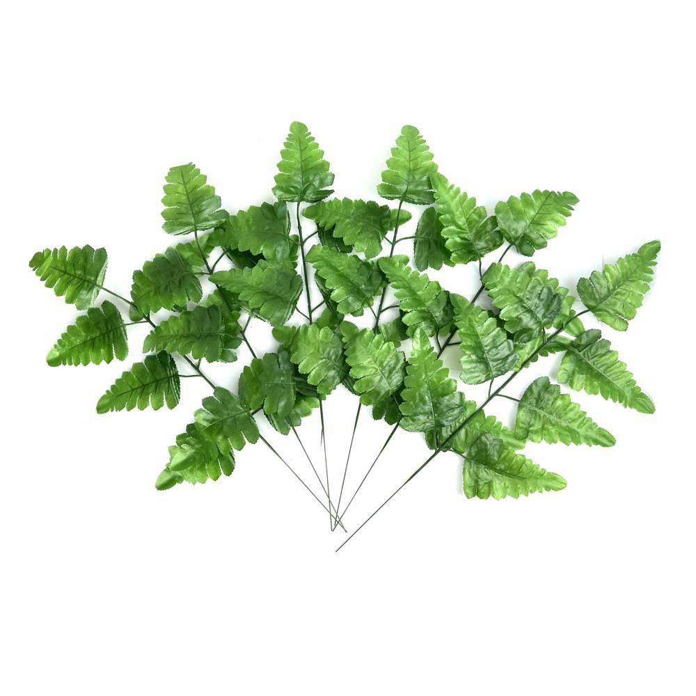 Foliage and Plants | Set of 6 Artificial Fern Leaves 44cm Artificial Plants Artificial Leaves