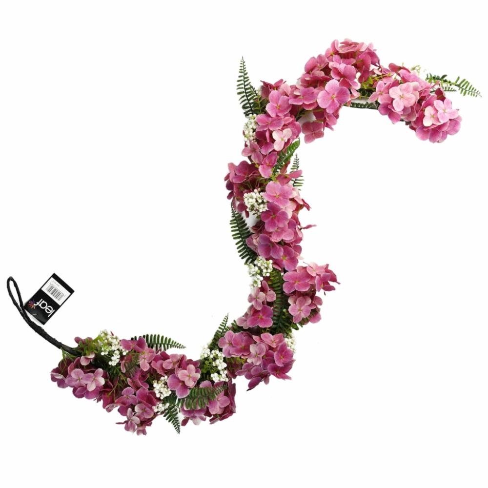 Garlands | 150cm Artificial Trailing Hanging Pink Blossom Garland Artificial Plants Garlands