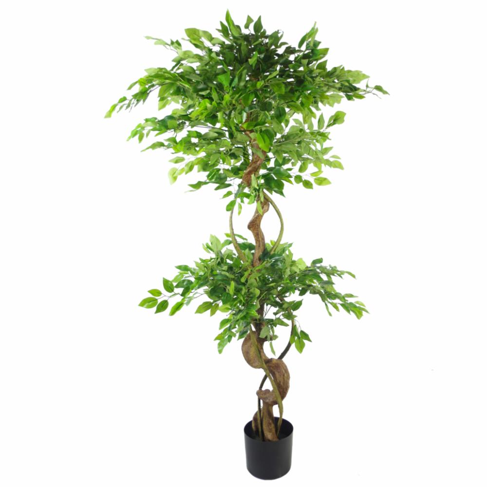 Japanese Trees | 150cm Twisted Trunk Artificial Japanese Fruticosa Style Ficus Tree Artificial Trees Japanese Trees