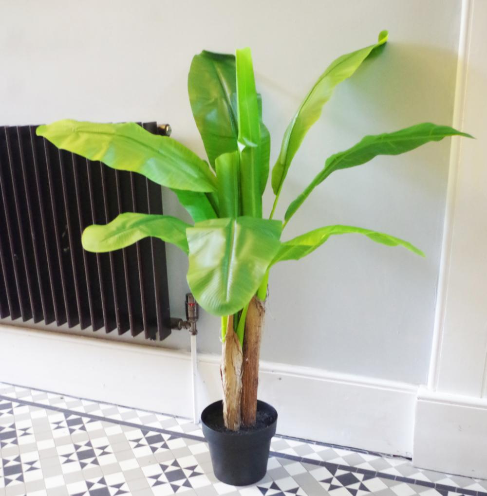 Large Leaved | 120cm Artificial Banana Plant Tropical Natural Tree Artificial Plants Large Leaved