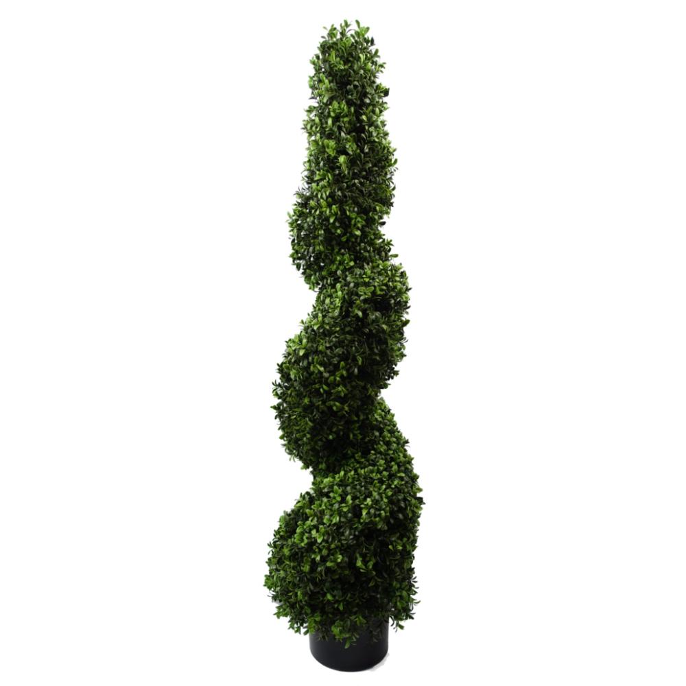 Outdoor UV Stable | 120cm Sprial Buxus Artificial Tree UV Resistant Outdoor Artificial Trees Outdoor UV Stable