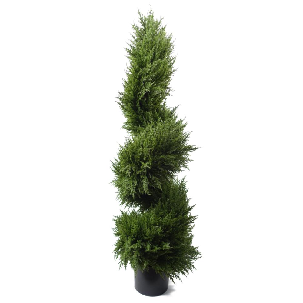 Outdoor UV Stable | 120cm Sprial Cypress Artificial Tree UV Resistant Outdoor Artificial Trees Outdoor UV Stable