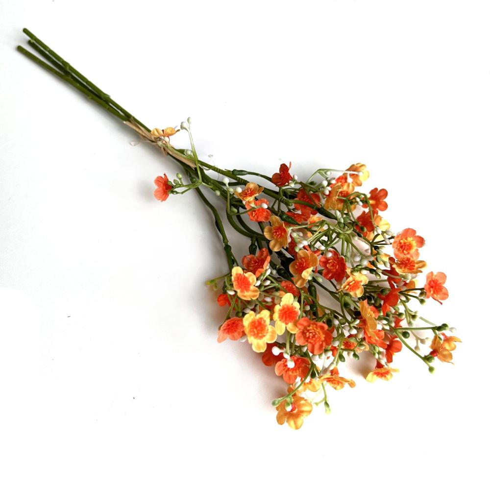 Spring Flowers | Artificial Forget Me Not Flower Bundle – Orange Flowering Plants & Trees Orange Flowers