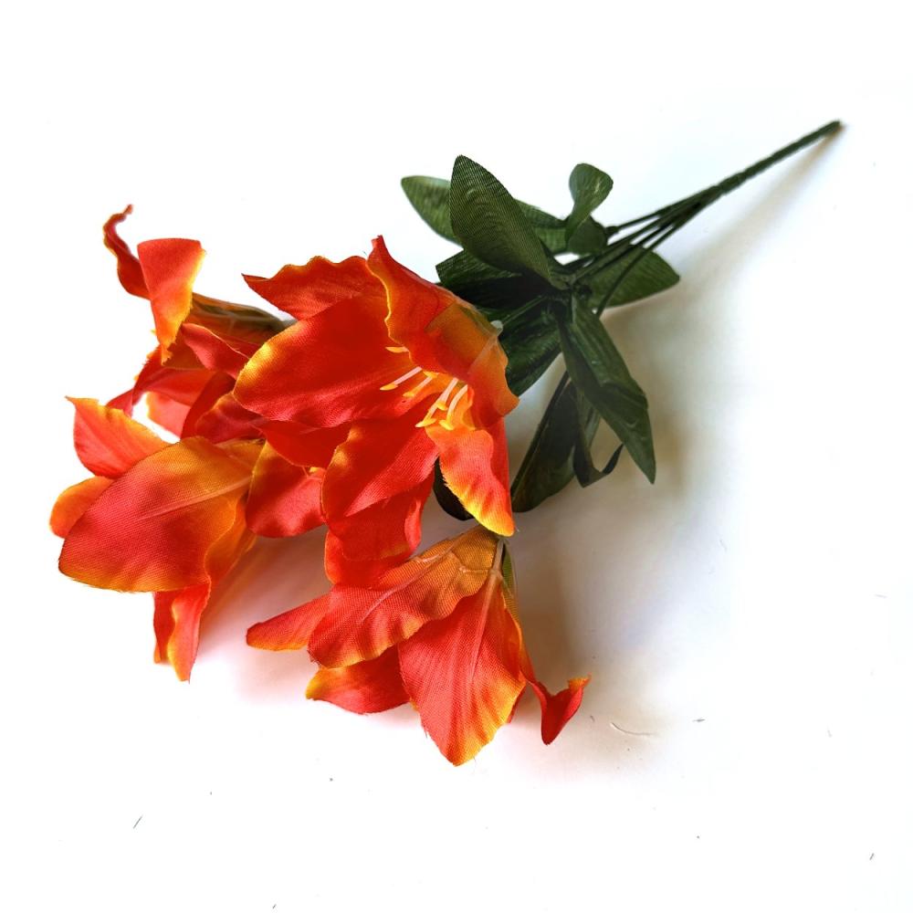 Summer Flowers | Artificial Daylily Bush – Orange Flowers Flowering Plants & Trees Orange Flowers