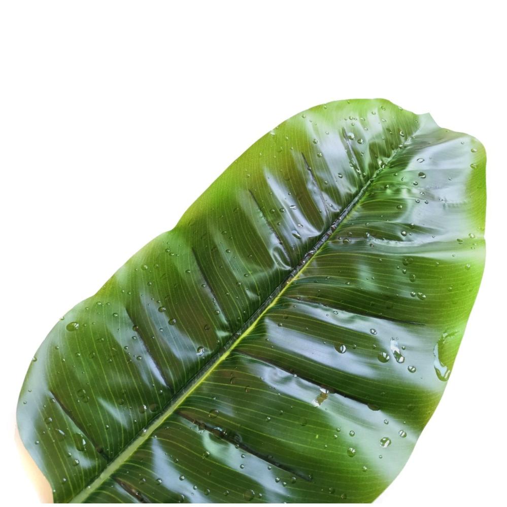 Tropical Leaves | Artificial Banana Leaf With Raindrops Artificial Leaves Artificial Leaves