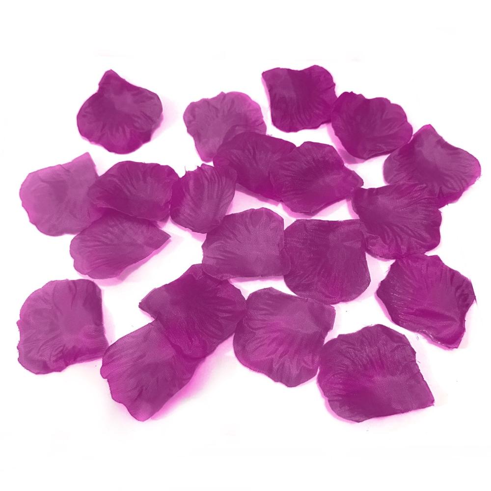 Wedding Flowers and Decorations | 200 Fabric Purple Rose Petals Flowering Plants & Trees Wedding Flowers & Decorations