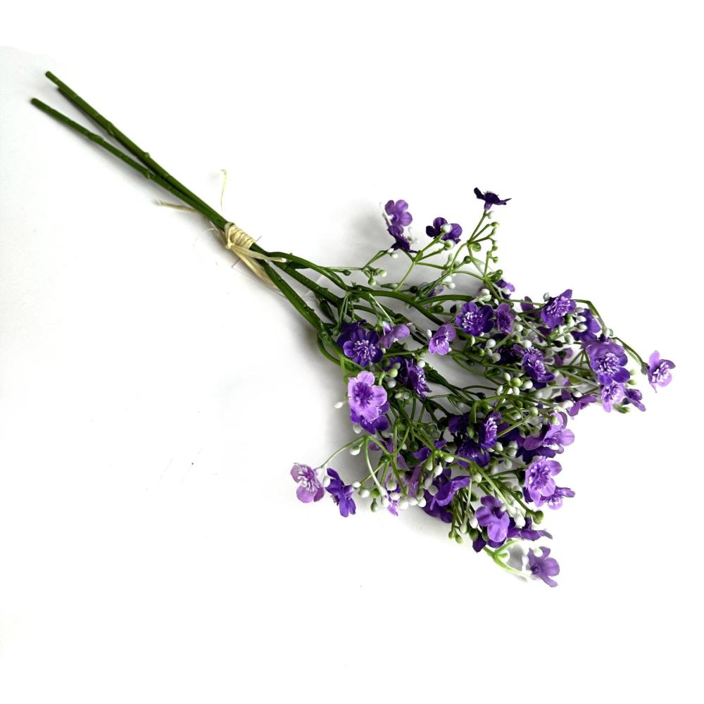 Wedding Flowers and Decorations | Artificial Forget Me Not Flower Bundle – Purple Flowering Plants & Trees Spring Flowers