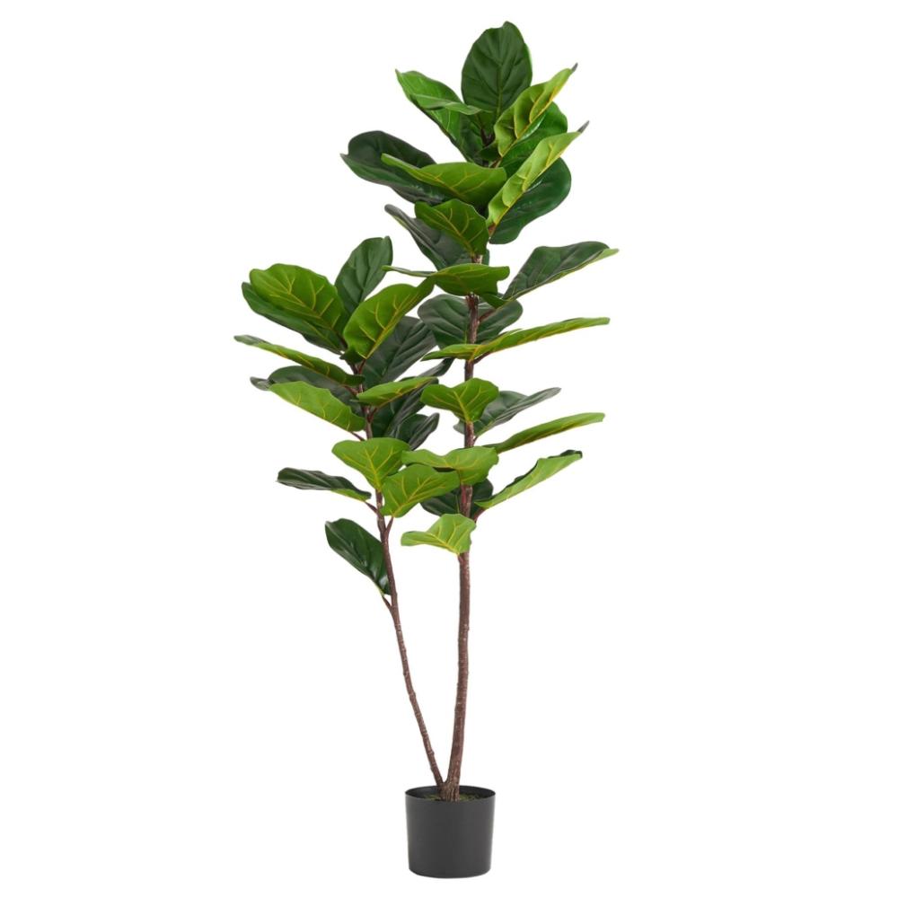 Large Leaved | 150cm Premium Artificial Fiddle Fig Tree Artificial Plants Large Leaved