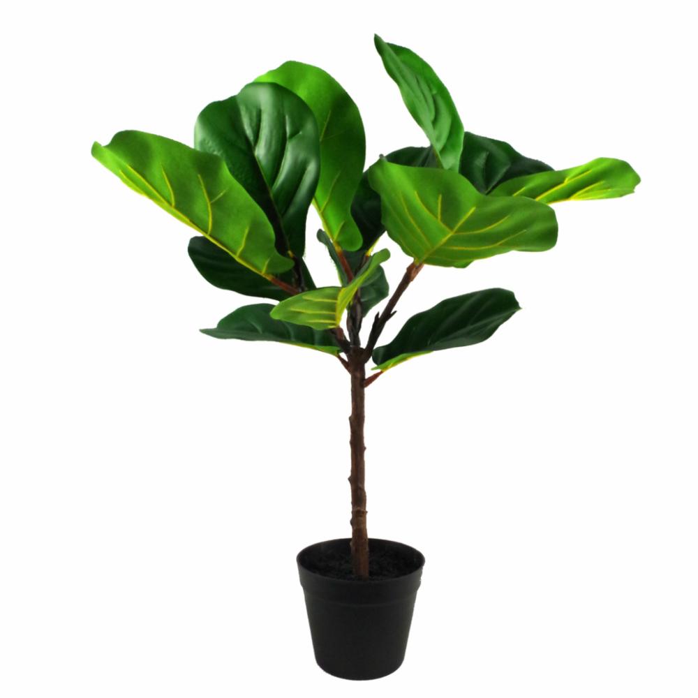 Large Leaved | 60cm Artificial Fiddle Fig Plant Artificial Plants Large Leaved