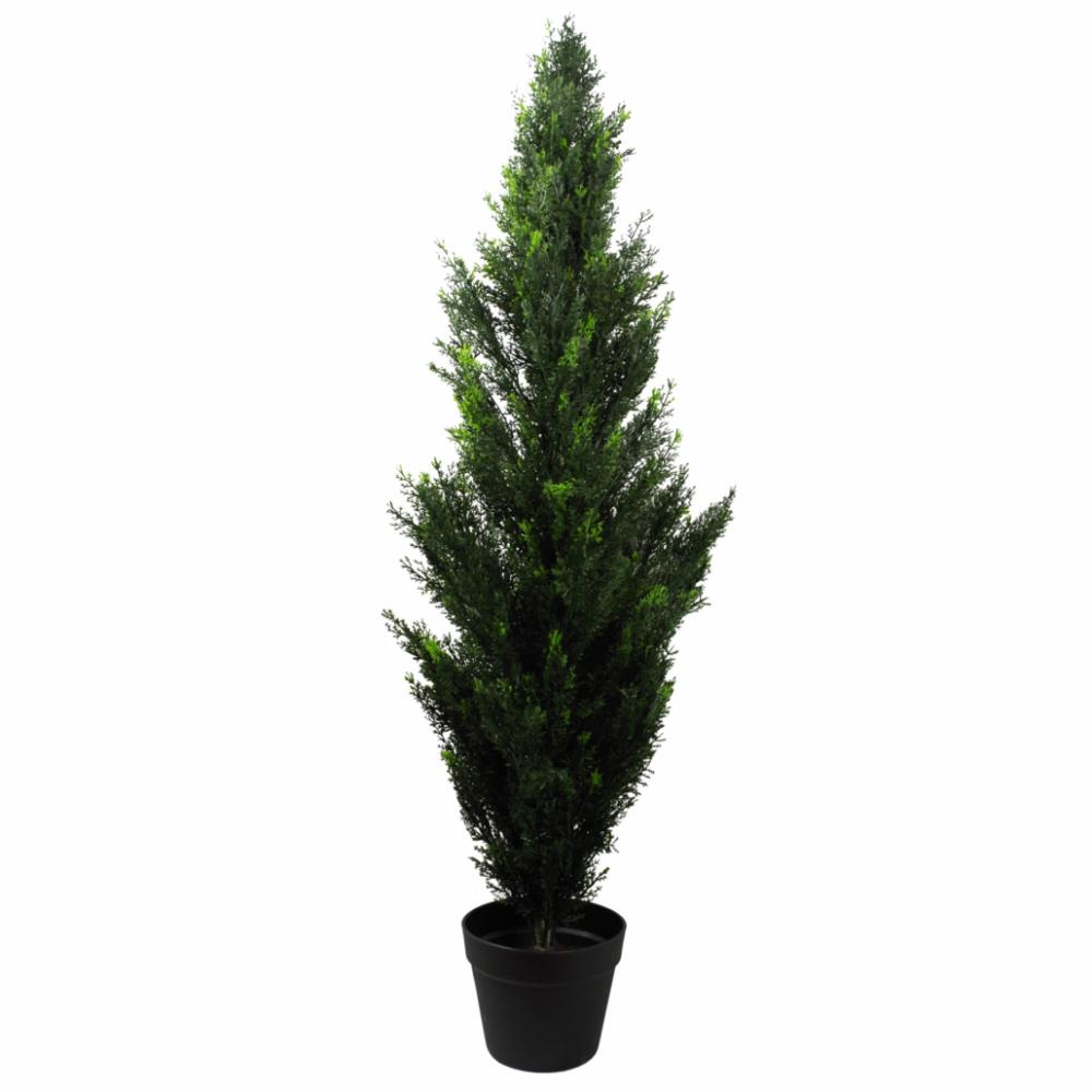 Topiary Trees | 120cm Artificial Cedar Cypress Topiary UV Resistant Artificial Trees Topiary Trees