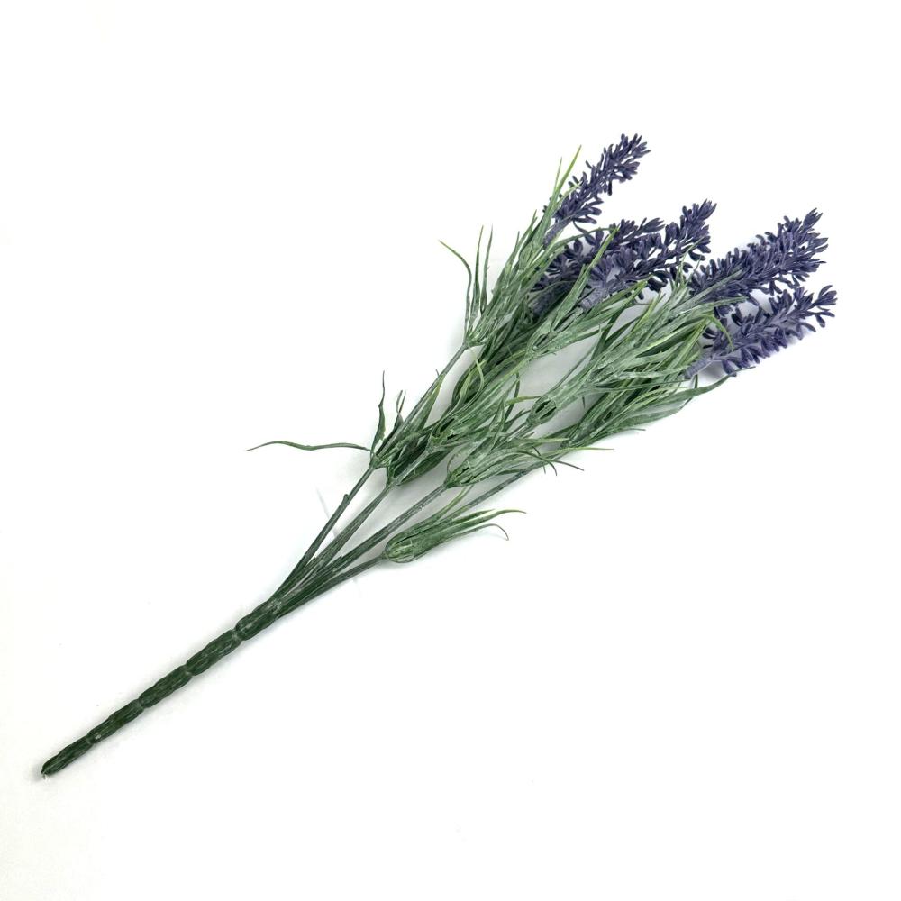 Summer Flowers | Artificial Lavender Flower Bush 34cm – Dark Purple Flowering Plants & Trees Summer Flowers